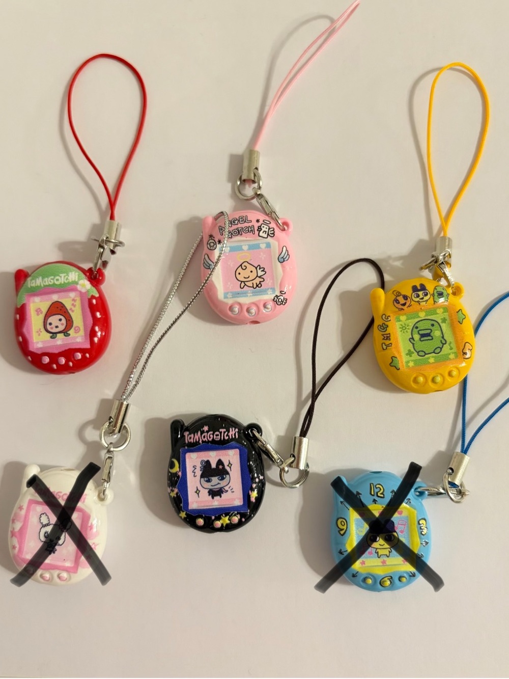Tamagotchi Virtual Pet Keychain (1 pcs) phone charm accessory, y2k charm ,